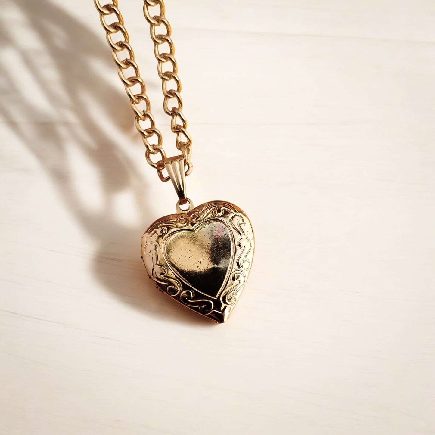 Heart of Gold Locket Necklace