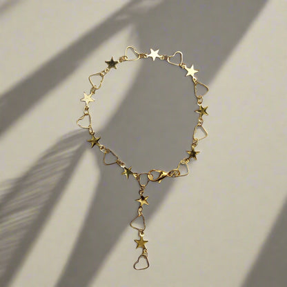 Starry Hearts Anklet